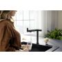 Hansgrohe Aqittura M91 76802670 bateria kuchenna z filtrem stojąca czarna zdj.8
