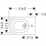 Hansgrohe EluPura Original S 60281450 bidet wiszący biały zdj.2