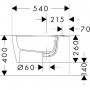 Hansgrohe EluPura Original S 60281450 bidet wiszący biały zdj.3