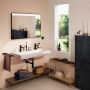 Hansgrohe Xarita Lite Q 54959670 lustro 100x70 cm prostokątne z oświetleniem czarny zdj.4
