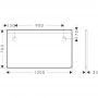Hansgrohe Xarita Lite Q 54960700 lustro 120x70 cm prostokątne z oświetleniem biały zdj.2
