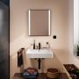 Hansgrohe Xarita Lite Q 54962670 lustro 60x70 cm prostokątne z oświetleniem czarny zdj.4