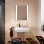 Hansgrohe Xarita Lite Q 54962700 lustro 60x70 cm prostokątne z oświetleniem biały zdj.3