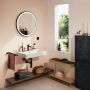 Hansgrohe Xarita Lite S 54966670 lustro 70x70 cm okrągłe z oświetleniem czarny zdj.3