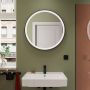Hansgrohe Xarita Lite S 54966670 lustro 70x70 cm okrągłe z oświetleniem czarny zdj.7