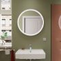 Hansgrohe Xarita Lite S 54966700 lustro 70x70 cm okrągłe z oświetleniem biały zdj.9