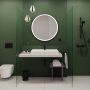 Hansgrohe Xarita Lite S 54967670 lustro 90x90 cm okrągłe z oświetleniem czarny zdj.3
