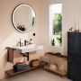Hansgrohe Xarita Lite S 54967670 lustro 90x90 cm okrągłe z oświetleniem czarny zdj.6