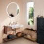 Hansgrohe Xarita Lite S 54967700 lustro 90x90 cm okrągłe z oświetleniem biały zdj.3