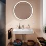 Hansgrohe Xarita Lite S 54967700 lustro 90x90 cm okrągłe z oświetleniem biały zdj.4