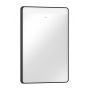 Hansgrohe Xarita Lite Q 54969670 lustro 50x70 cm prostokątne z oświetleniem czarny zdj.1