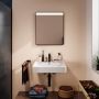 Hansgrohe Xarita Lite Q 54970670 lustro 60x70 cm prostokątne z oświetleniem czarny zdj.3