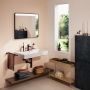 Hansgrohe Xarita Lite Q 54971670 lustro 80x70 cm prostokątne z oświetleniem czarny zdj.4