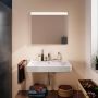 Hansgrohe Xarita Lite Q 54971700 lustro 80x70 cm prostokątne z oświetleniem biały zdj.4