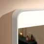 Hansgrohe Xarita Lite Q 54971700 lustro 80x70 cm prostokątne z oświetleniem biały zdj.7