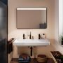 Hansgrohe Xarita Lite Q 54972670 lustro 100x70 cm prostokątne z oświetleniem czarny zdj.3