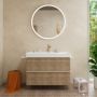 Hansgrohe Xarita Lite S 54980700 lustro 90x90 cm okrągłe z oświetleniem biały zdj.7