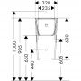 Hansgrohe EluPura Original Q 60128450 pisuar zdj.2