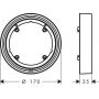 Hansgrohe ShowerSelect Comfort S 13624000 rozeta chrom zdj.2