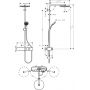 Hansgrohe Pulsify S 24221700 zestaw prysznicowy ścienny biały zdj.2