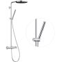 Hansgrohe Pulsify S Puro 24222000 zestaw prysznicowy ścienny termostatyczny z deszczownicą chrom zdj.1