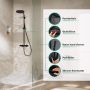 Hansgrohe Pulsify S Puro 24222670 zestaw prysznicowy ścienny termostatyczny z deszczownicą czarny zdj.3
