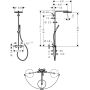 Hansgrohe Pulsify S Puro 24223000 zestaw prysznicowy ścienny termostatyczny z deszczownicą chrom zdj.2