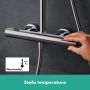 Hansgrohe Pulsify S 24236000 zestaw prysznicowy ścienny termostatyczny z deszczownicą chrom zdj.6