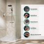 Hansgrohe Pulsify S 24236000 zestaw prysznicowy ścienny termostatyczny z deszczownicą chrom zdj.3