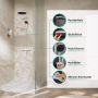 Hansgrohe Pulsify S 24236700 zestaw prysznicowy ścienny termostatyczny z deszczownicą biały zdj.4