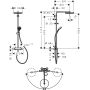 Hansgrohe Pulsify S 24236700 zestaw prysznicowy ścienny termostatyczny z deszczownicą biały zdj.2