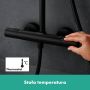 Hansgrohe Pulsify S Puro 24237670 zestaw prysznicowy ścienny z deszczownicą czarny zdj.4
