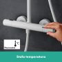 Hansgrohe Pulsify S Puro 24237700 zestaw prysznicowy ścienny z deszczownicą biały zdj.7