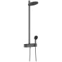 Hansgrohe Pulsify S 24240340 zestaw prysznicowy ścienny termostatyczny z deszczownicą chrom-czarny zdj.1