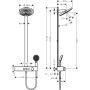 Hansgrohe Pulsify S 24240700 zestaw prysznicowy ścienny termostatyczny z deszczownicą biały zdj.2