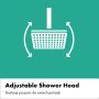 Hansgrohe Pulsify E 24333340 deszczownica 26x26 cm kwadratowa chrom-czarna zdj.4