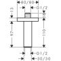 Hansgrohe 24338670 ramię sufitowe czarny zdj.2