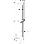 Hansgrohe Unica 24400670 drążek prysznicowy 65 cm zdj.2