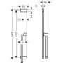 Hansgrohe Unica 24404340 drążek prysznicowy 65 cm zdj.2