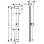 Hansgrohe Unica 24404700 drążek prysznicowy 65 cm zdj.2