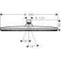 Hansgrohe Raindance Alive S 24523140 deszczownica 30x30 cm okrągła zdj.2