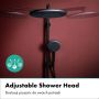 Hansgrohe Raindance Alive S 24594670 zestaw prysznicowy ścienny termostatyczny z deszczownicą czarny zdj.6