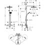 Hansgrohe Raindance Alive S 24594700 zestaw prysznicowy ścienny termostatyczny z deszczownicą biały zdj.2