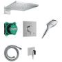 Hansgrohe Raindance E 24623000 zestaw prysznicowy podtynkowy termostatyczny z deszczownicą chrom zdj.1
