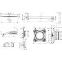 Hansgrohe Pulsify S 24624670 zestaw prysznicowy podtynkowy termostatyczny z deszczownicą czarny zdj.2