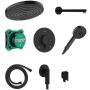 Hansgrohe Pulsify S 24624670 zestaw prysznicowy podtynkowy termostatyczny z deszczownicą czarny zdj.1