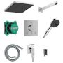 Hansgrohe Pulsify E 24625000 zestaw prysznicowy podtynkowy termostatyczny z deszczownicą chrom zdj.1