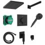 Hansgrohe Pulsify E 24625670 zestaw prysznicowy podtynkowy termostatyczny z deszczownicą czarny zdj.1