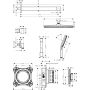 Hansgrohe Raindance Alive S 24630340 zestaw prysznicowy podtynkowy termostatyczny z deszczownicą czarny zdj.2