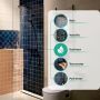 Hansgrohe Activera S 28078670 zestaw prysznicowy ścienny termostatyczny z deszczownicą czarny zdj.10